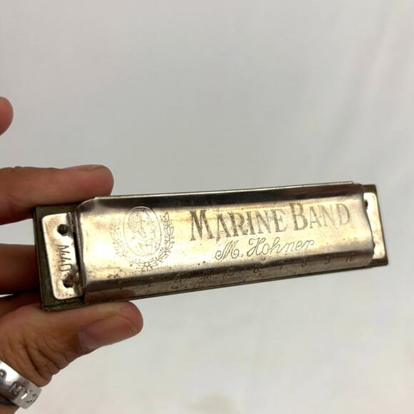 Vintage M Hohner's  Harmonica Marine Band Germany Key of C - Picture 1 of 16